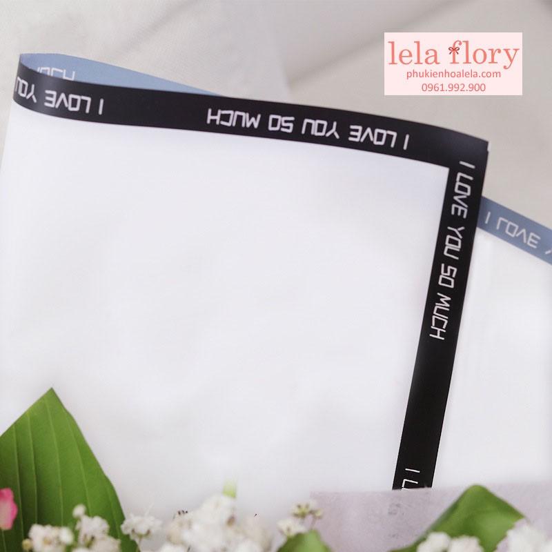 GIẤY BÓNG MỜ VIỀN I LOVE YOU SO MUCH - GIA0030