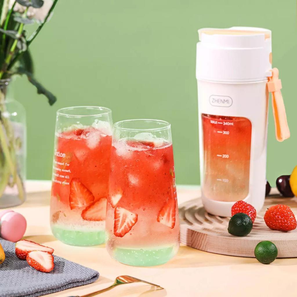 Máy Xay Sinh Tố Không Dây 340ml 10 Lưỡi Dao Tiện Dụng