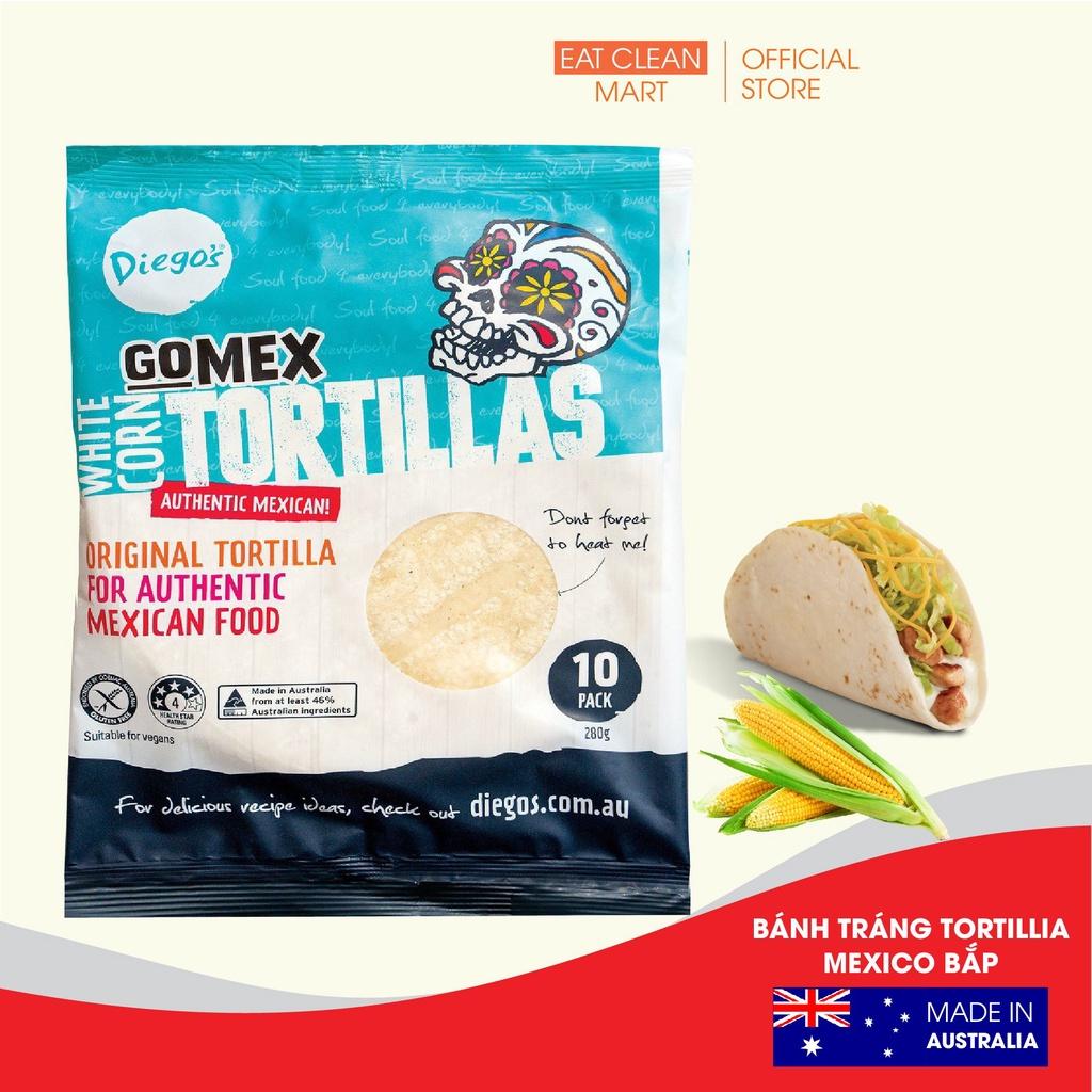 Bánh tráng Tortilla Mexico Bắp túi 280g 10 bánh Mexico Corn Tortillas