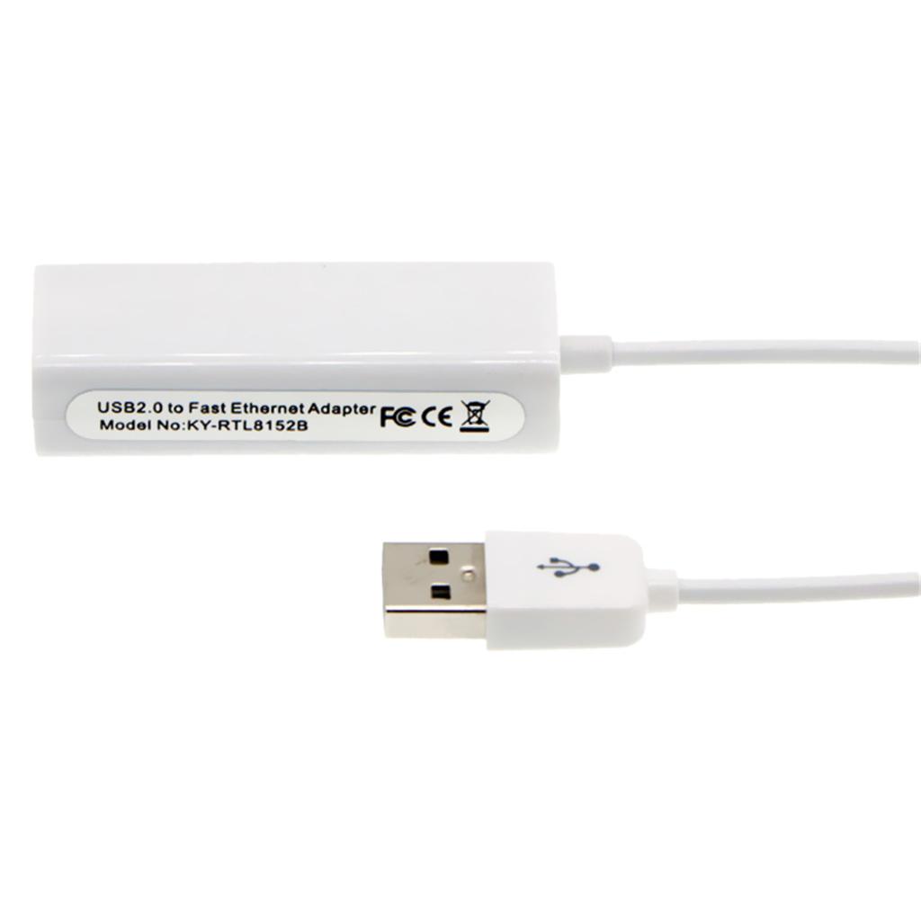 USB2.0 To Lan Adapter Cable, USB to 100/10 Mbps Fast LAN Ethernet External