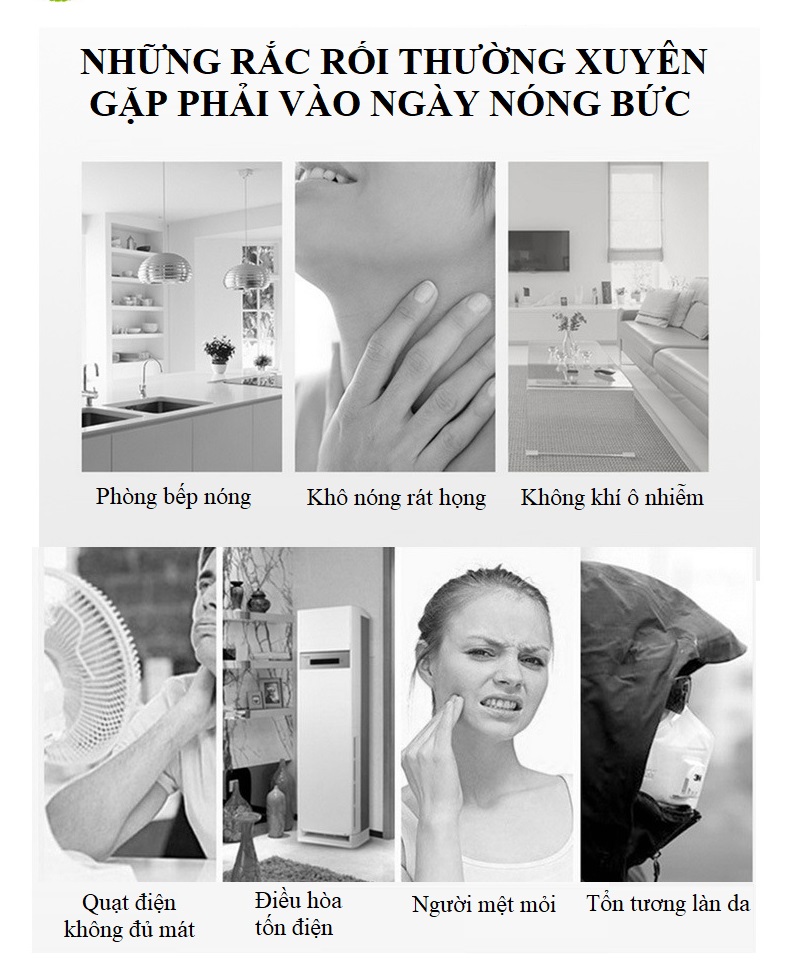 Quạt mini để bàn làm mát bằng hơi nước C-100