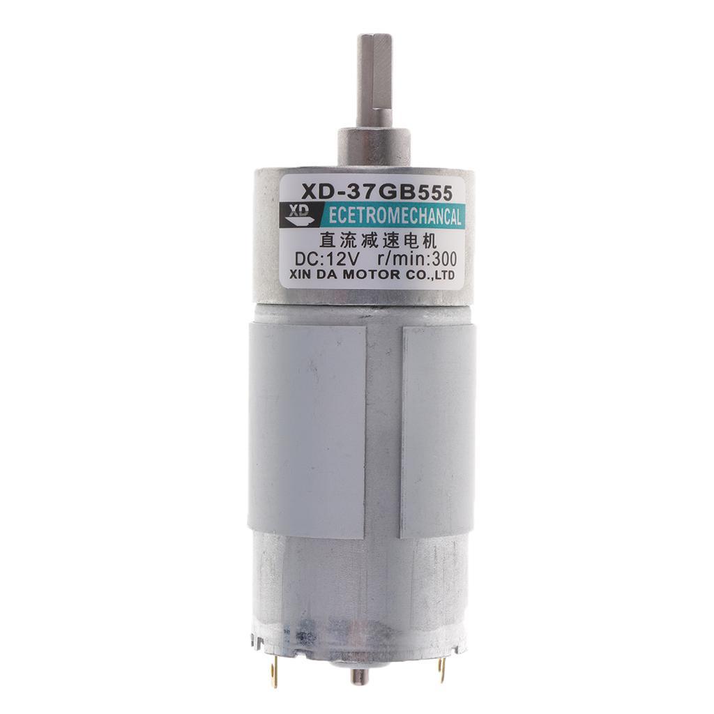 XD-37GB555 DC12V 15W 300RPM Micro Gear Motor High Adjustable Speed