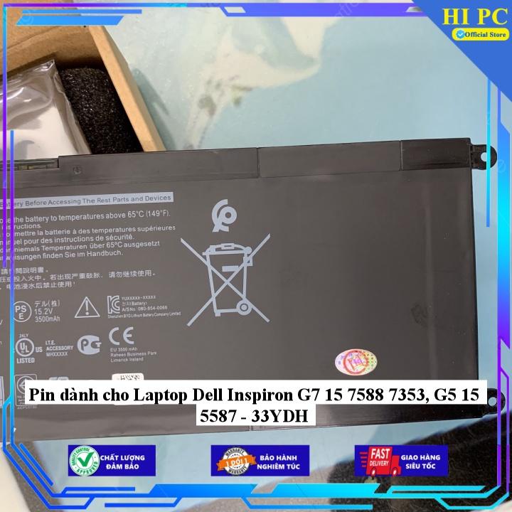 Pin dành cho Laptop Dell Inspiron G7 15 7588 7353, G5 15 5587 - 33YDH - Hàng Nhập Khẩu