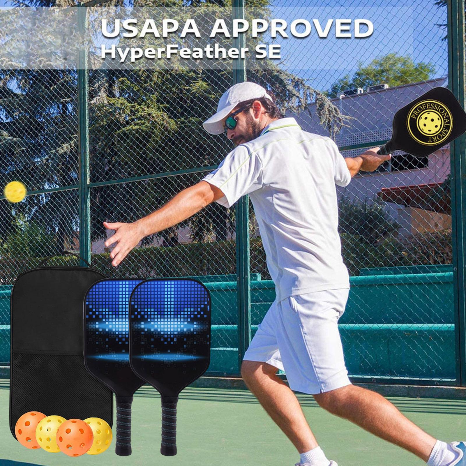 Premium Pickleball Paddles Set Nonslip Grip with Carry Bag Portable Racquets