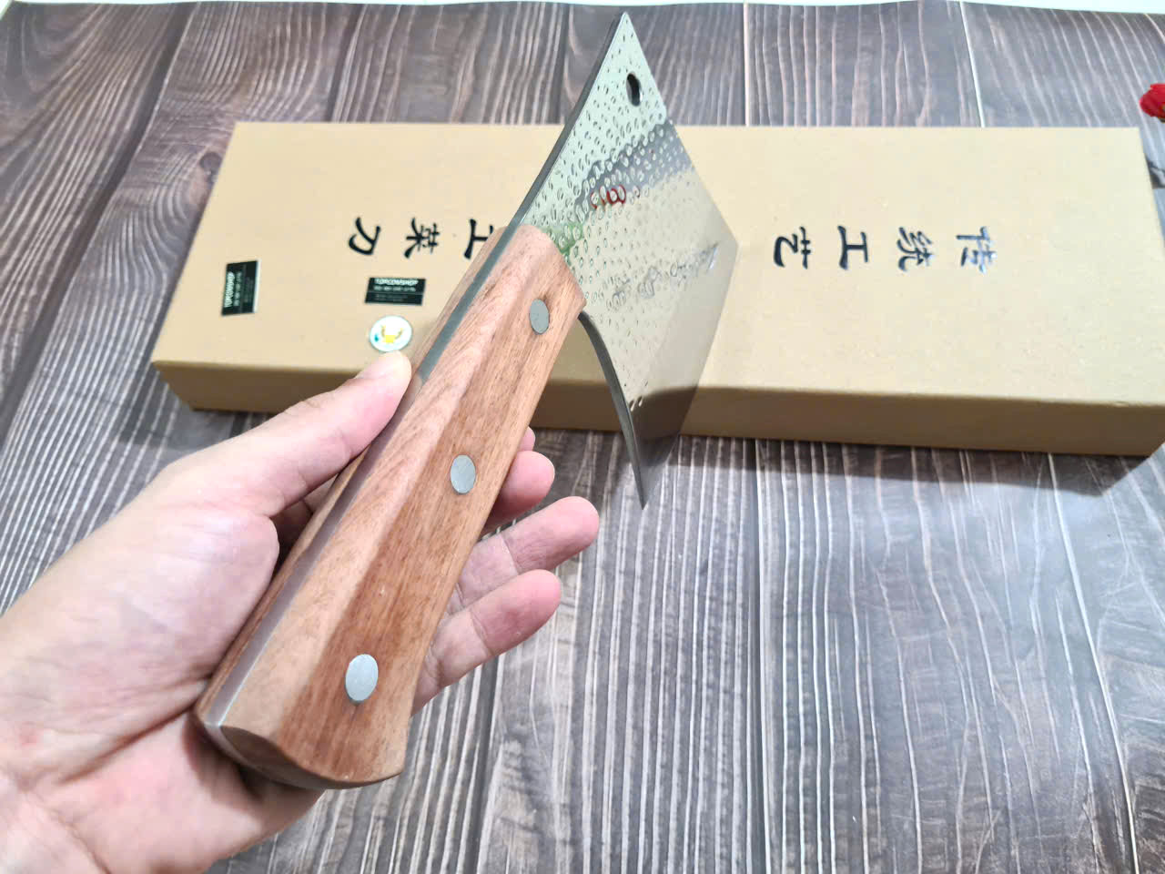 DAO - DAO BẾP NHẬT BẢN AZUCHI THÉP DAMASCUS MÃ A7 DT121 nt topcomshop vn