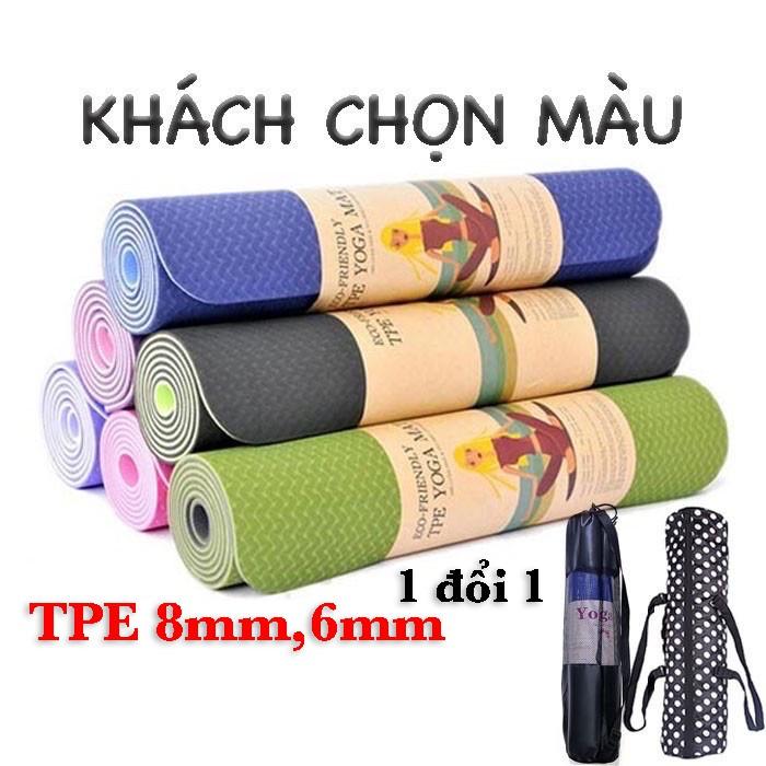 THẢM TẬP YOGA TPE CAO CẤP 2 LỚP 6MM