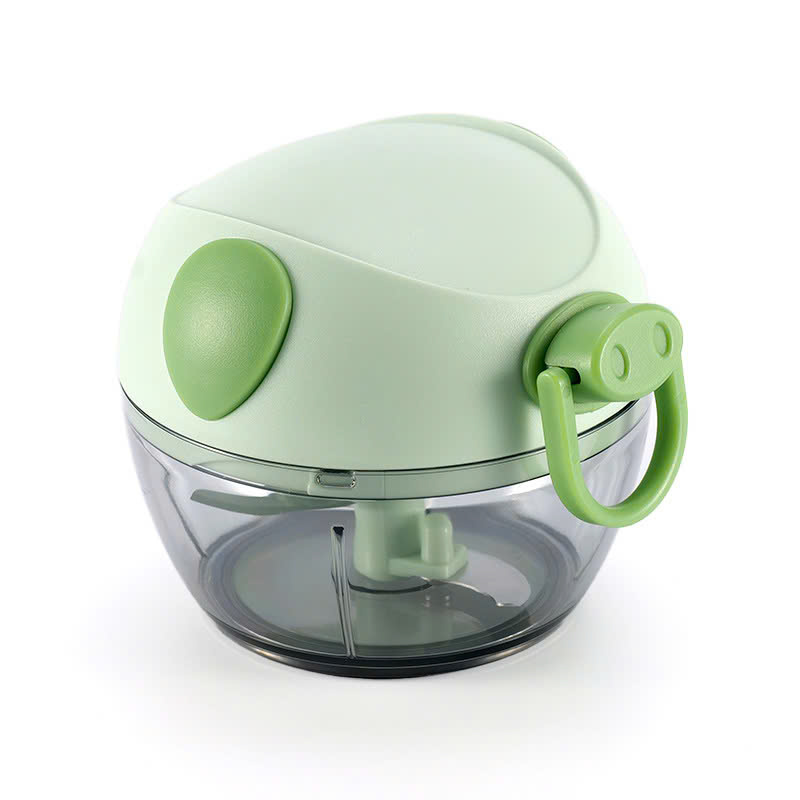 Máy Xay Tỏi Ớt Cầm Tay 180ml Thiết Kế Hình Chú Heo Siêu Dễ Thương, Máy Xay Đa Năng Đồ Ăn Dặm Dạng Kéo Mini Đa Năng