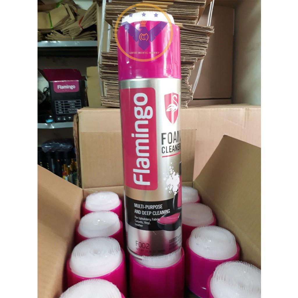COMBO 2 chai xịt bọt tẩy vệ sinh nội thất xe ô tô đa năng Flamingo