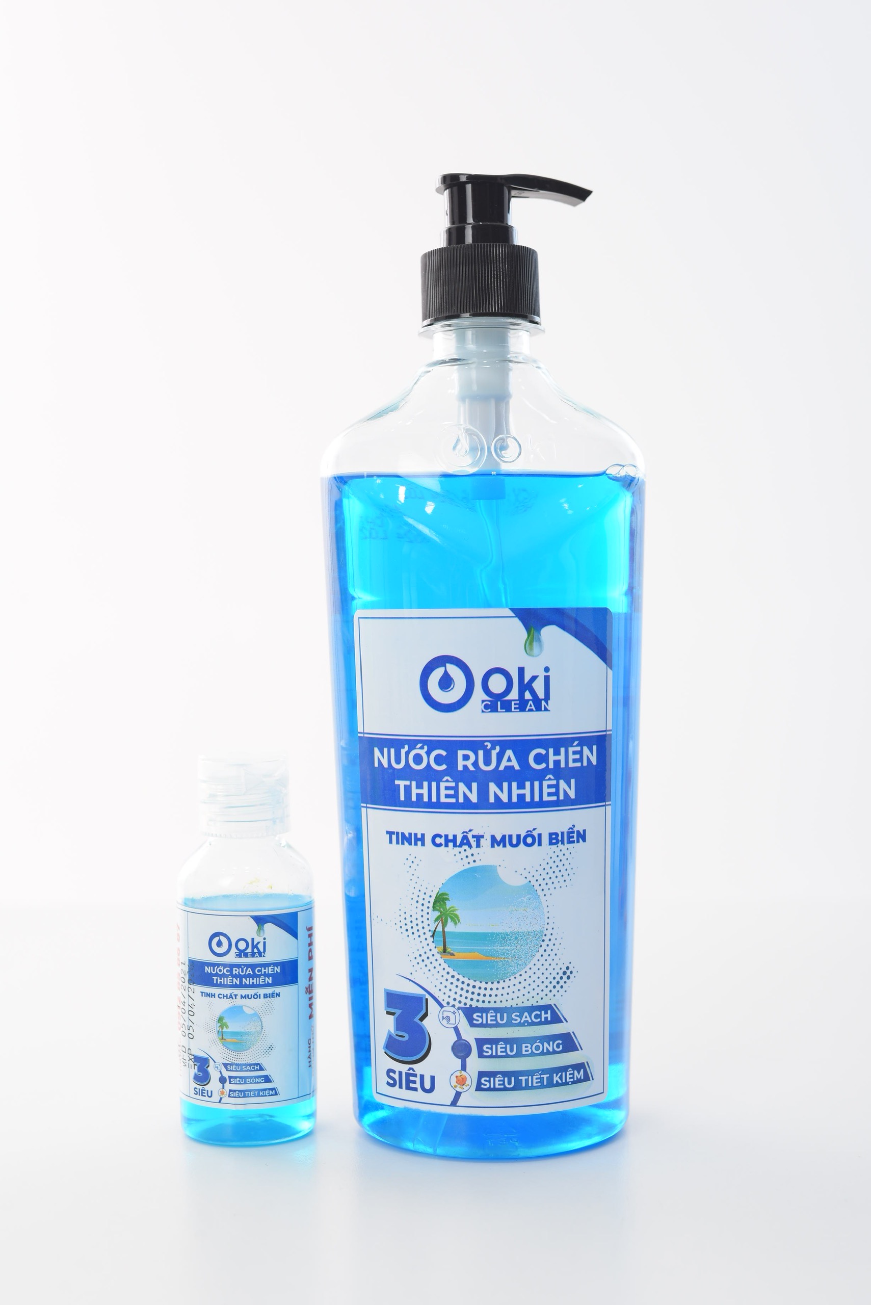 Nước rửa chén Thiên nhiên Tinh chất Muối Biển 720g OKI Clean