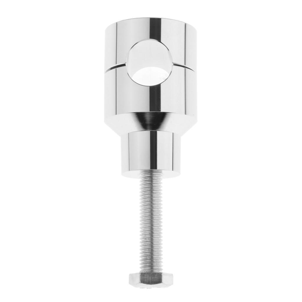 Chrome Round 22mm Handlebar Riser Clamp for Harley Kawasaki Suzuki Yamaha Honda