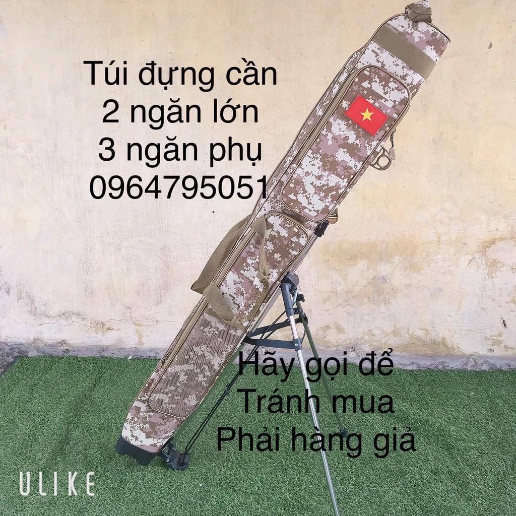 Túi đựng cần 2 ngăn cao cấp có chân tự động gấp