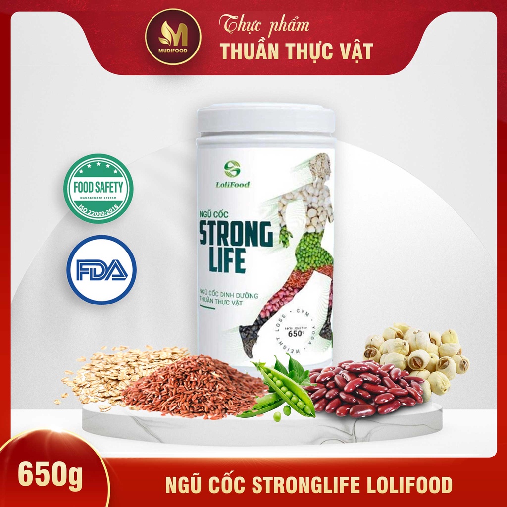 Hình ảnh Ngũ Cốc Stronglife Lolifood, Cung cấp 14 Loại Hạt Bổ Sung Dinh Dưỡng Đầy Đủ 650g - Bổ Sung Năng Lượng Cho Người Tập Thể Thao, Gym, Yoga, Giúp Tăng Cơ, Giữ Dáng, Giảm Đường Huyết và Mỡ Máu, Tốt Cho Tim Mạch, Giúp Ngủ Ngon, Chống Táo Bón, Chống Lão Hóa