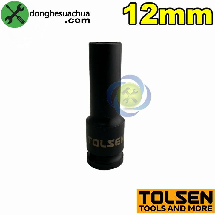 Tuýp 12mm 1/2 đen dài Tolsen 18262 loại 6 cạnh thép CR-MO