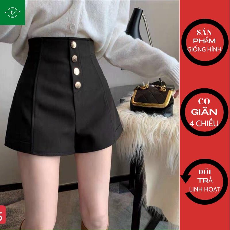 Quần short nữ cạp cao hàng đẹp, short nữ lưng cao vải tuyết mưa, Quần Đùi VOZODO 05