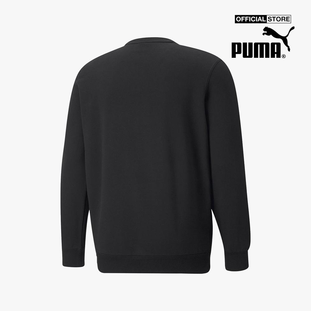 PUMA - Áo sweater nam cổ tròn Classics Metallic Logo 534715