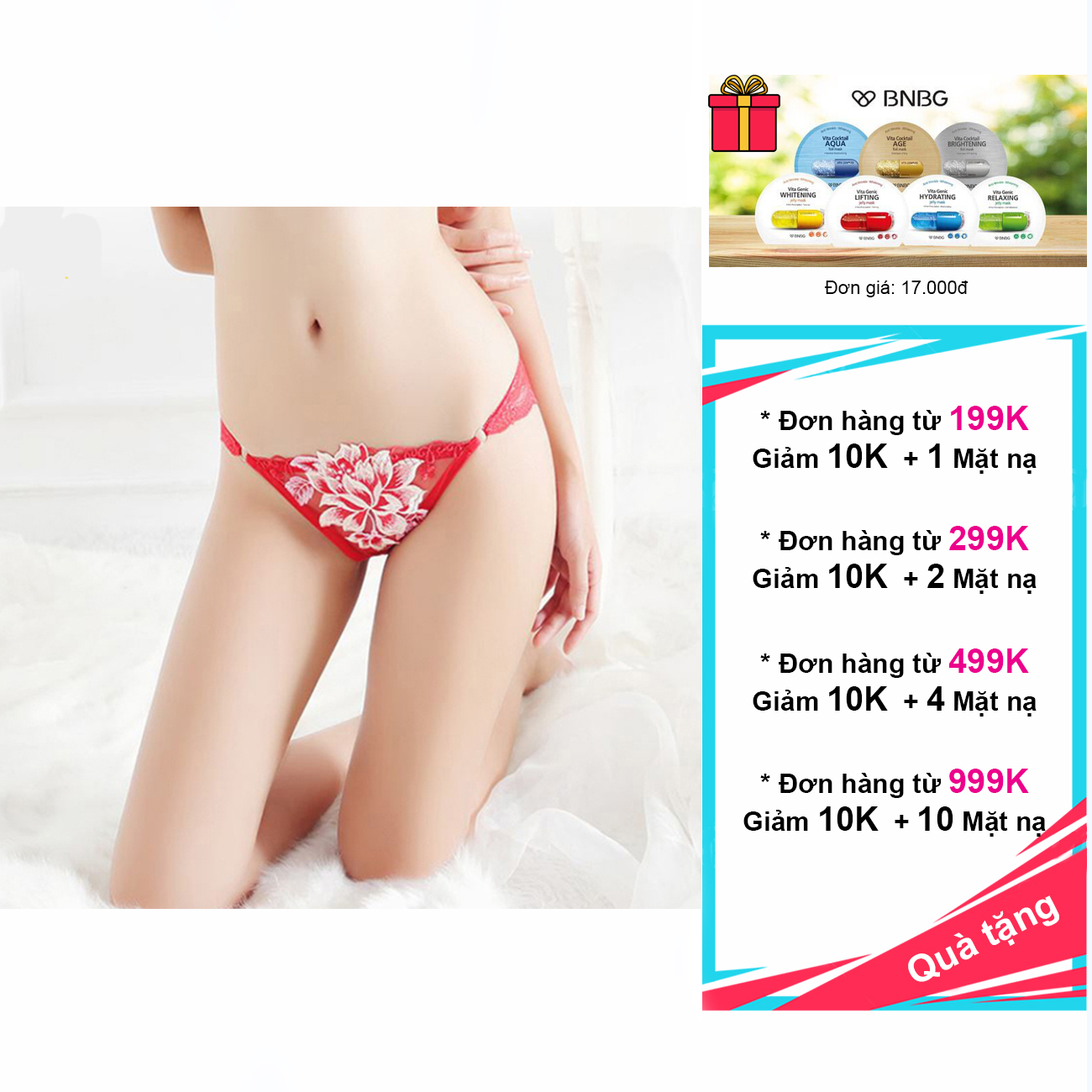 Quần lót ren nữ thêu hoa sexy cao cấp