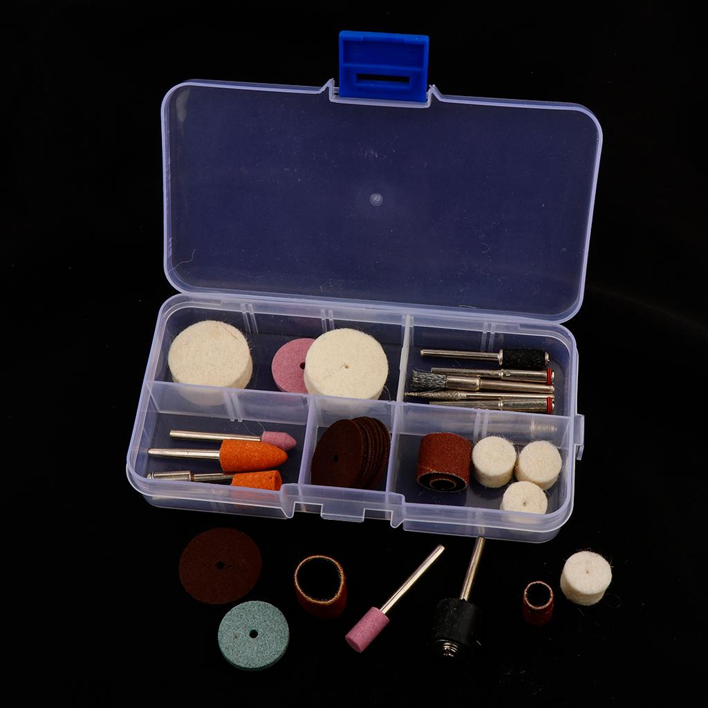 37pcs Rotary Tool Accessory Bit Set With Case for Grinding Tool Accessories