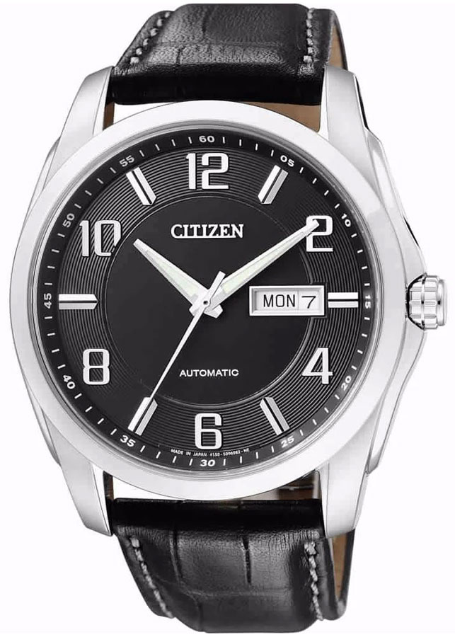 Đồng Hồ Nam Citizen Dây Da NP4020-01E - Mặt Đen (Sapphire)