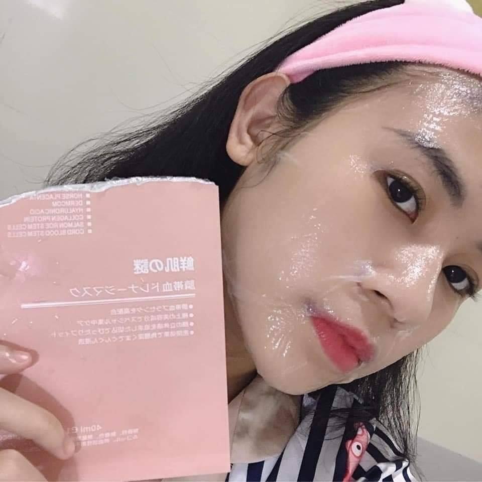 Mặt Nạ Nhau Thai Cuốn Rốn ️Mặt Nạ Tế Bào Gốc️ Mask Nhau Thai Cừu Rwine Beauty Stem Cell Placenta Nhật Bản