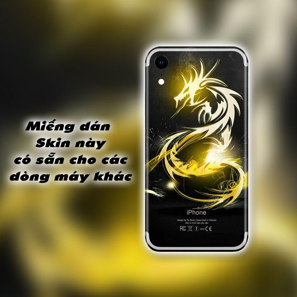 Miếng dán skin cho iPhone hình Rồng Dragon (Mã: dra012