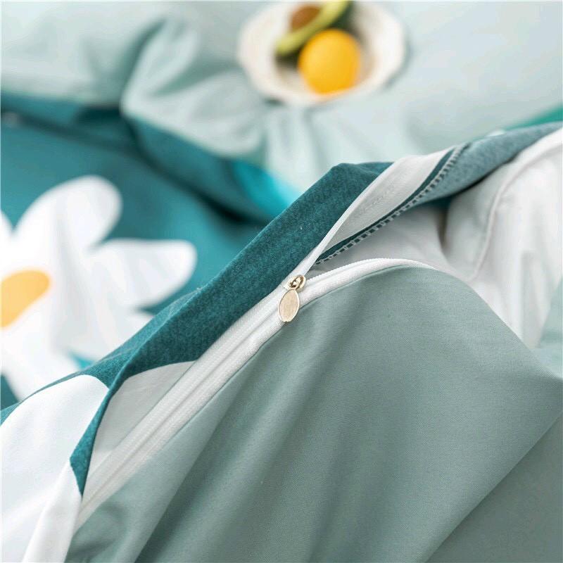 Bộ chăn ga Cotton Poly hoa bả cánh - Hàng nhập khẩu
