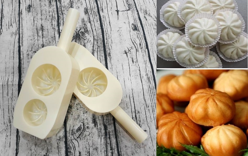 Bộ 2 Khuôn Làm Bánh Bao 3 Kích Cỡ Tiện Ích