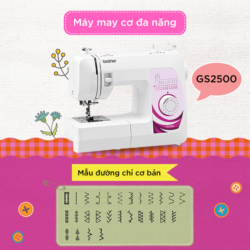 Máy May Brother GS-2500 (52W) - Hàng chính hãng