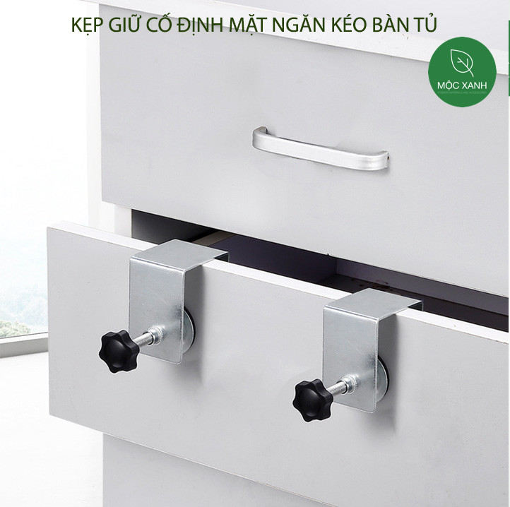 Kẹp giữ cố định ngăn kéo bàn tủ, bằng hợp kim chắc chắn