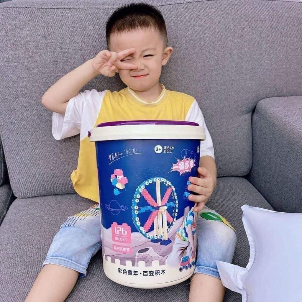 Bộ đồ chơi ráp hình, hình xô chậu