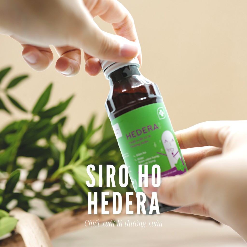 COMBO Hô Hấp, giảm ho, bổ phế, sạch mũi dành cho bé Siro Hedera chai 100ml và  Bisalt Nano bạc chai 75ml | Kentek Pharma