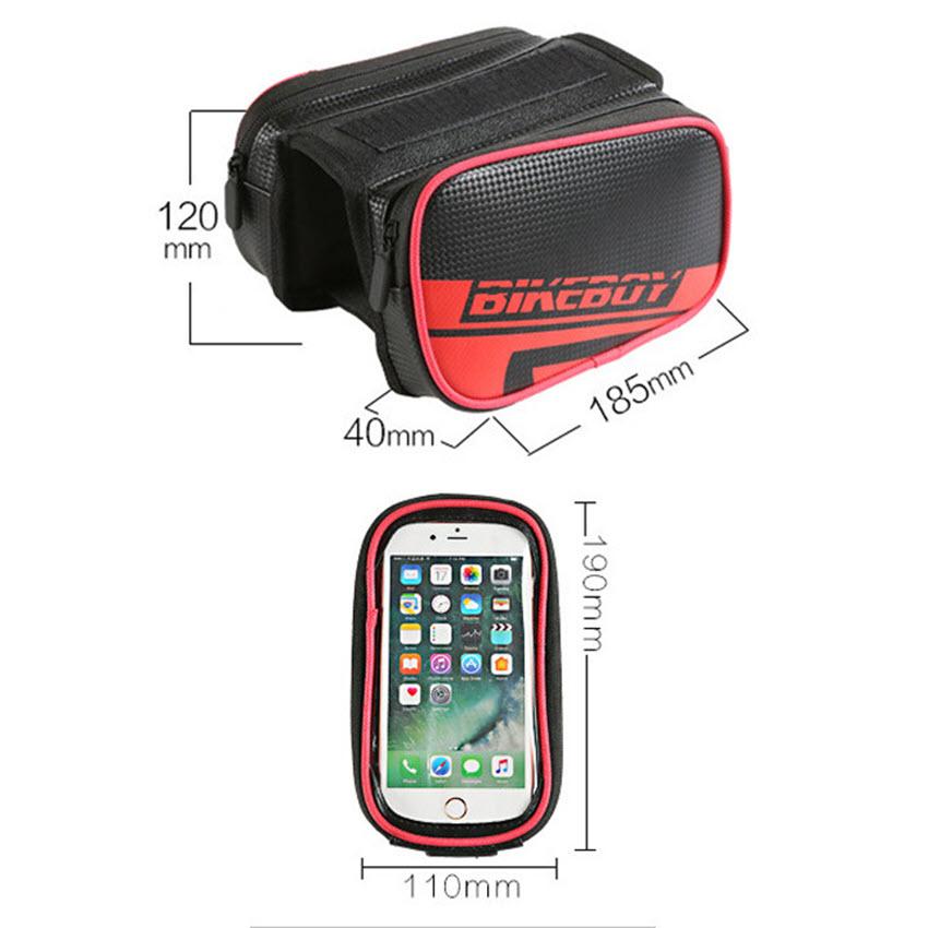 Túi treo sườn xe đạp - túi treo xe đạp cảm ứng vừa điện thoại 6.6 inch chống thấm nước tiện dụng