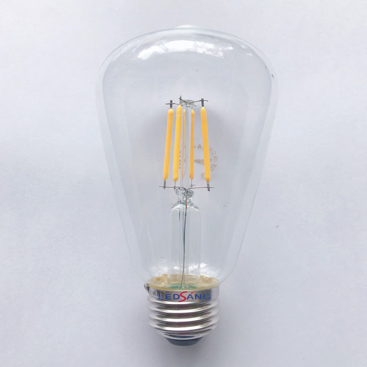 Bộ Combo 5 Bóng Đèn Trang Trí Led Edison 4W Ánh Sáng Vàng dùng cho trang trí nội ngoại thất trong nhà, quán cafe..( bóng dài )