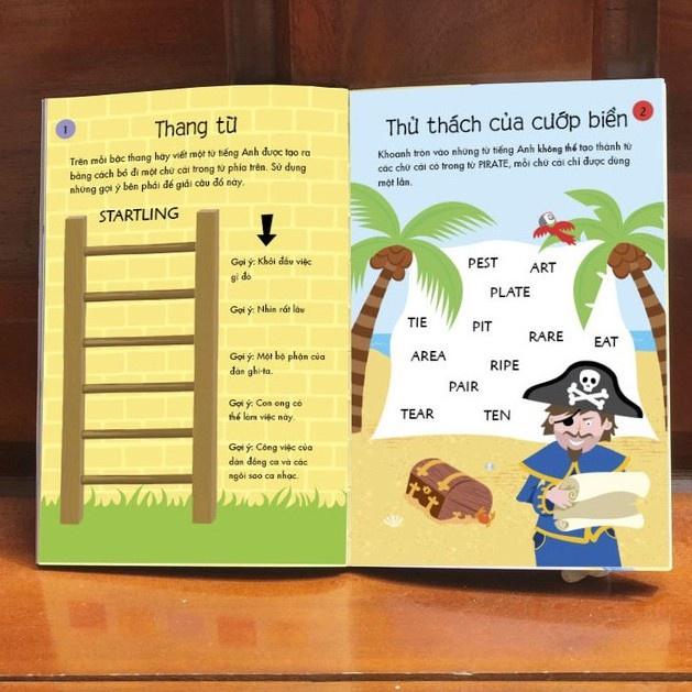 Sách 100 thử thách tư duy logic, Phát triển tư duy IQ cho bé - in màu