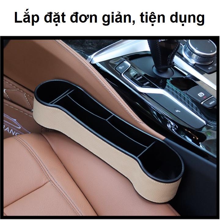 Bộ Khay Đựng Đồ Đa Năng - Hộc Để Đồ Khe Ghế Ô Tô Xe Hơi Cao Cấp