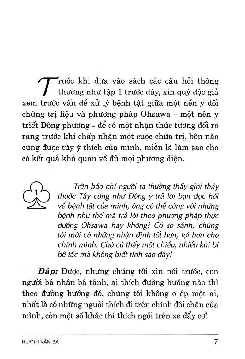  Phương Pháp Ohsawa Hỏi Và Đáp Tập 2 (Tái Bản)