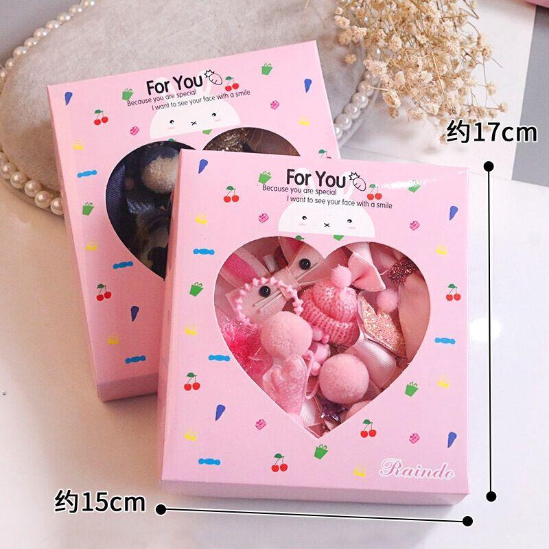 HỘP CỘT TÓC CHO BÉ GÁI GỒM 18 CHI TIẾT