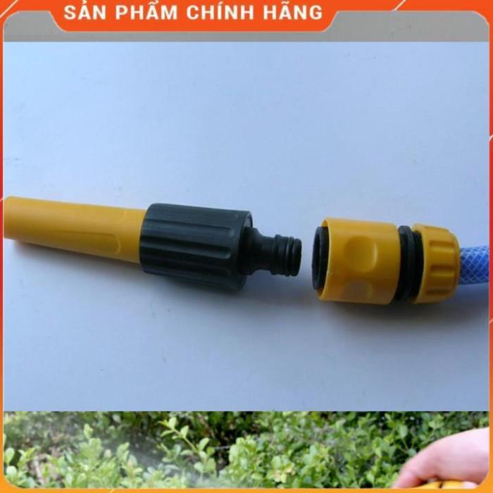 Vòi tưới cây rửa xe️Evoucher️ Bộ dây vòi xịt nước rửa xe, tưới cây , tăng áp 3 lần, loại 15m 206622-5 cút sập, nối
