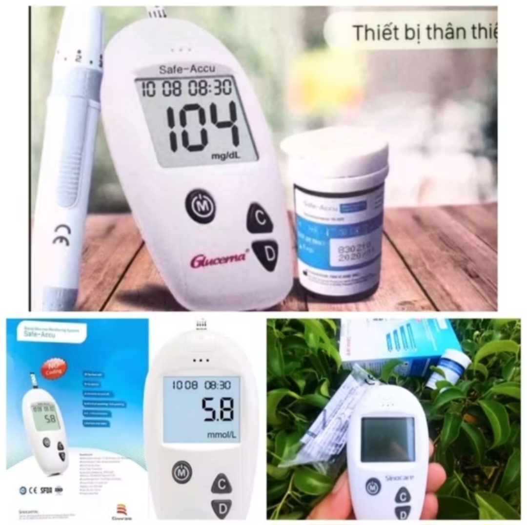 1 MÁY ĐO KIỂM TRA ĐƯỜNG HUYẾT TIỂU ĐƯỜNG KIỂM TRA SỨC KHỎE HÀNG NGÀY CHO MỌI GIA ĐÌNH