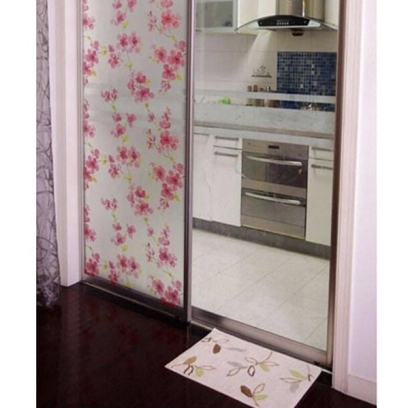 GIẤY DÁN KÍNH HOA VĂN 3D keo sẵn bóc dán nhiều mẫu rộng 90cm