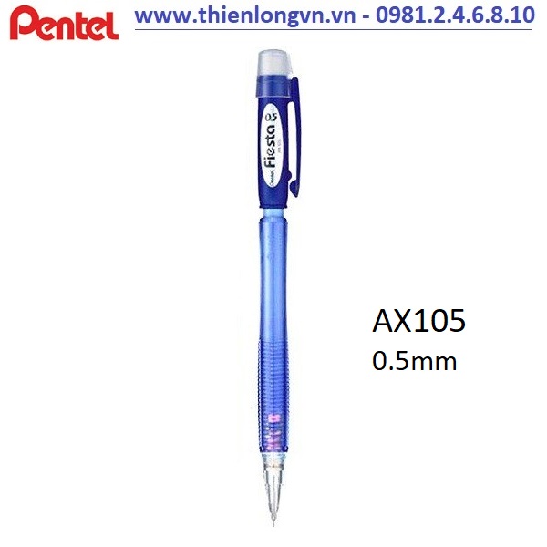 Bút chì kim 0.5mm Pentel Fiesta AX105 màu xanh dương