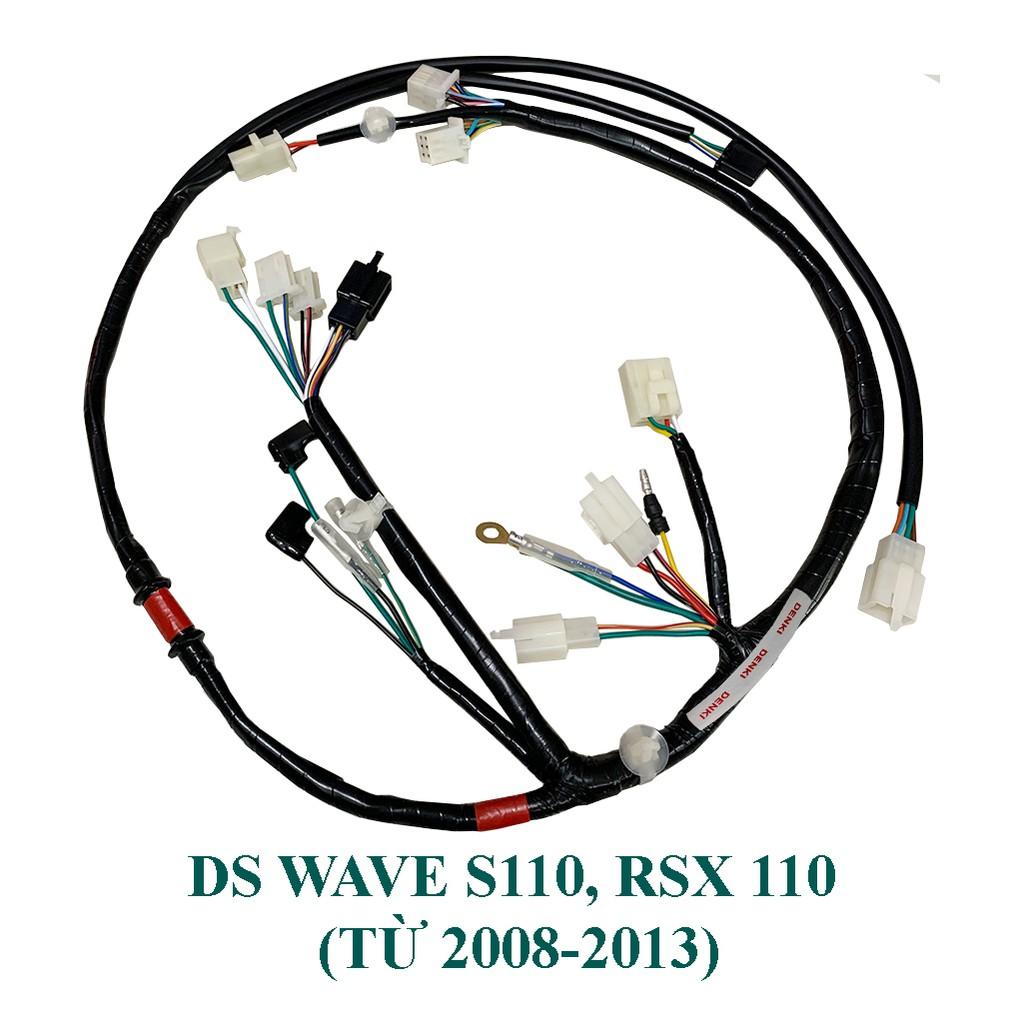 Dây Điện Sườn chính Wave S110, RSX 110 ( Từ 2008-2013) DENKI