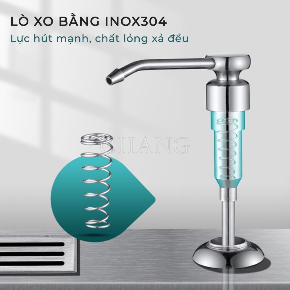 Bộ Đầu Bơm Hút Dầu Rửa Bát, Vòi Hút Xà Bông Nước Rửa Chén Tiện Lợi Có Ống silicon Dài 1.2 Mét