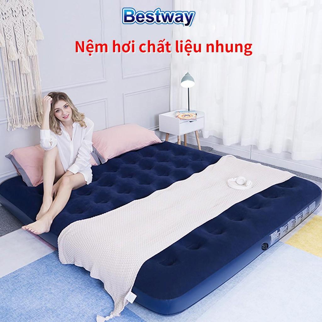 EuroQuality Nệm hơi Bestway 2 người tặng bơm hơi điện 220V -