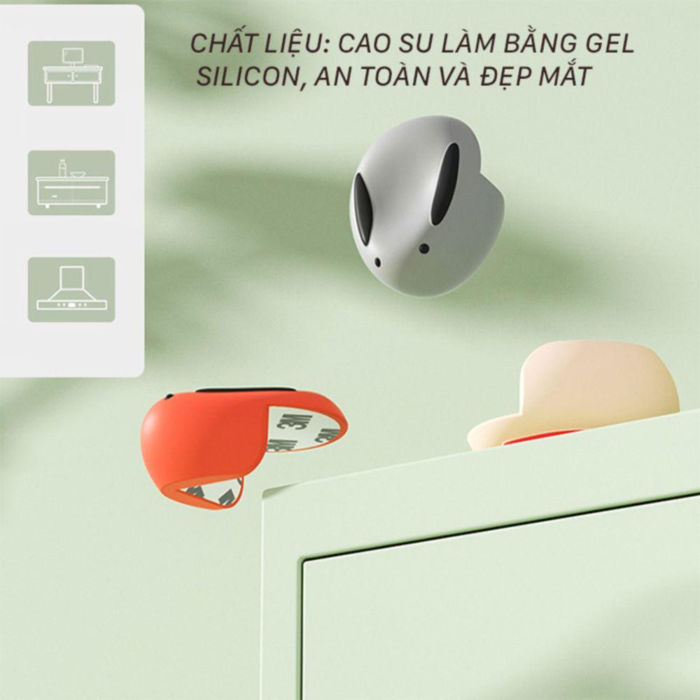 Miếng bịt góc bàn Silicon an toàn cho bé hình chú thỏ đáng yêu (bọc góc bàn an toàn cho bé)