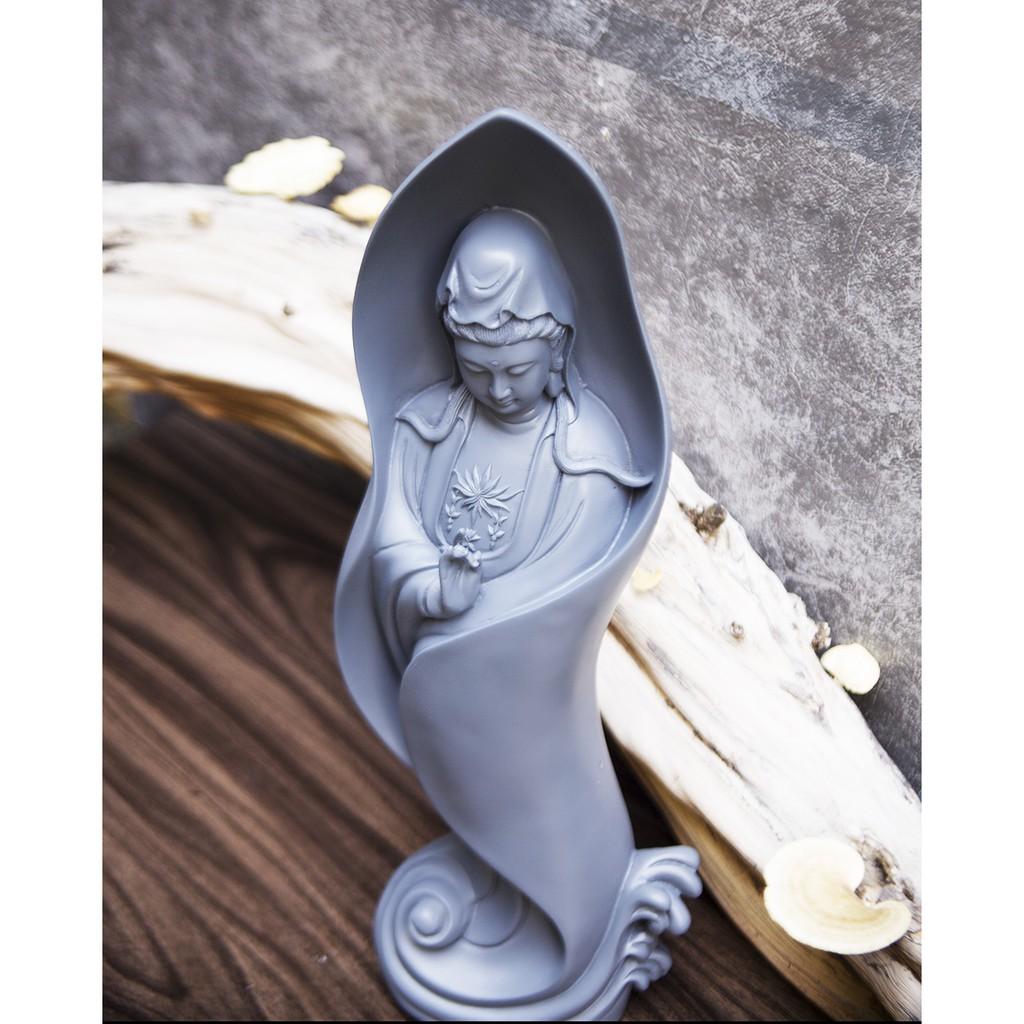 Tượng Mẹ Quan Âm cao 46cm trang trí nội thất nhà cửa- phong thủy- thờ cúng