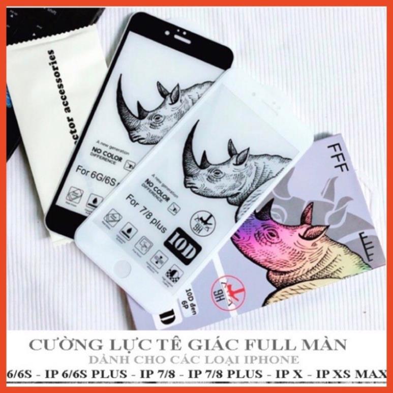 Kính cường lực Tê Giác full màn 10D dành cho các dòng iPhone