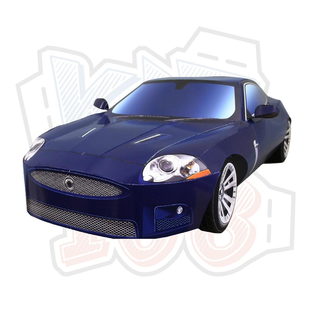 Mô hình giấy xe ô tô Jaguar XKR - In mực thường - Giấy ford A4 125gsm