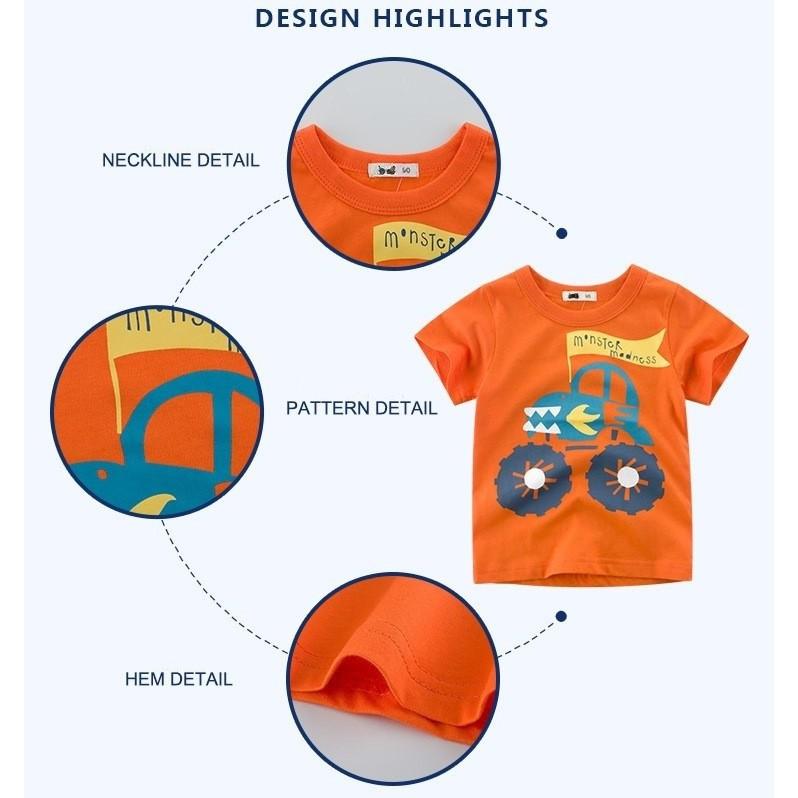 Áo thun trẻ em 100%Cotton Chất vải thoáng mát,thấm hút mồ hôi tốt,họa tiết màu sắc đẹp.TN001