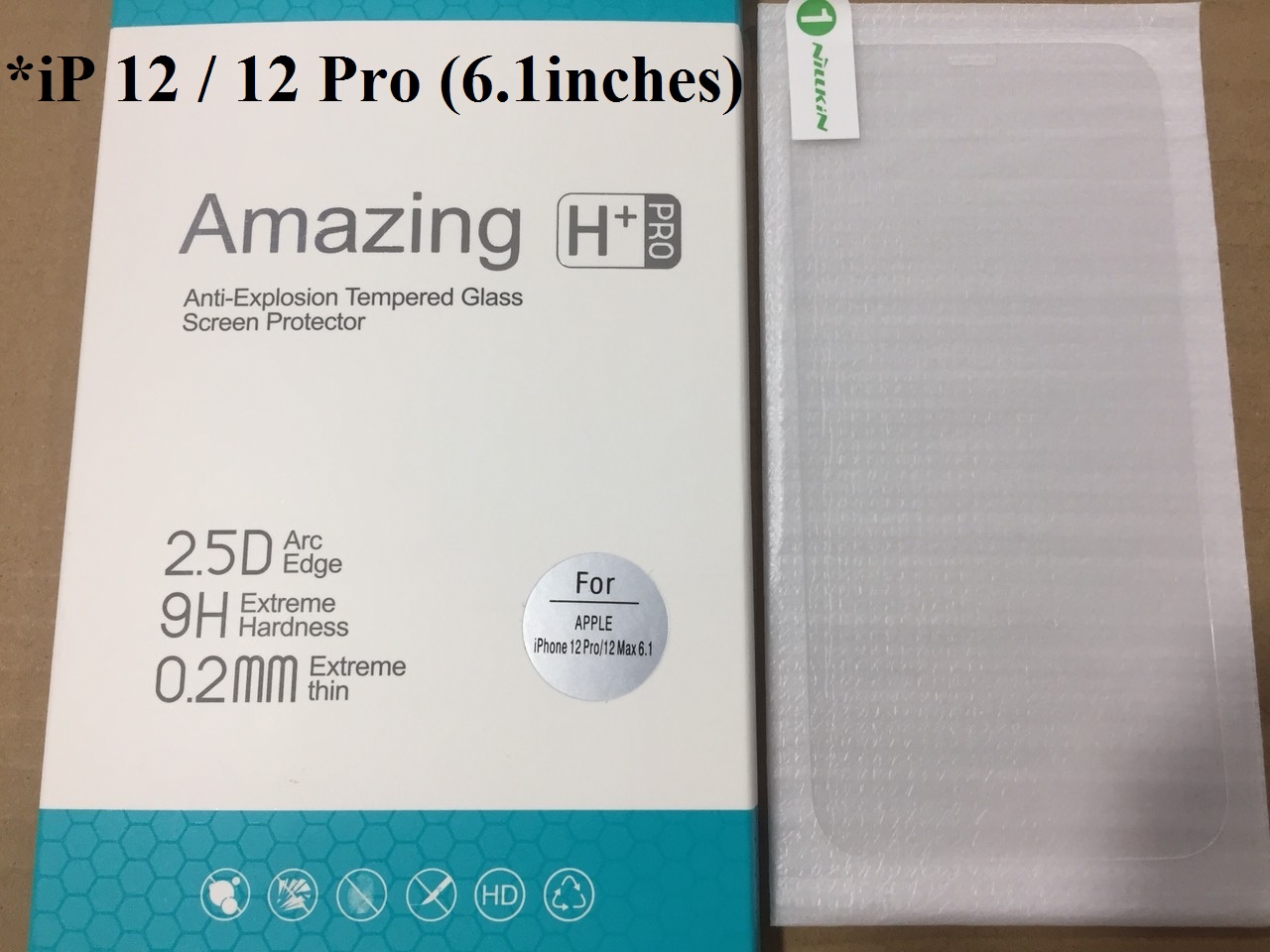 Cường lực bảo vệ màn hình 0.2mm cho iP 12 Mini / 12 Pro / 12 Pro Max Nillkin Amazing H+PRO - Hàng chính hãng