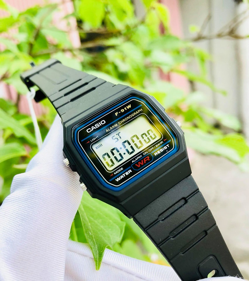 Đồng Hồ Nam Casio F91W-1DG Chính Hãng